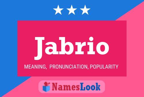 Póster del nombre Jabrio