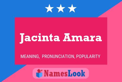 Póster del nombre Jacinta Amara