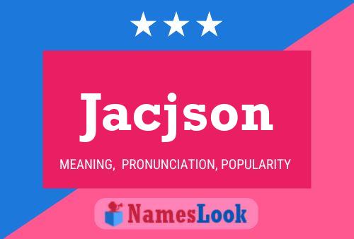 Póster del nombre Jacjson