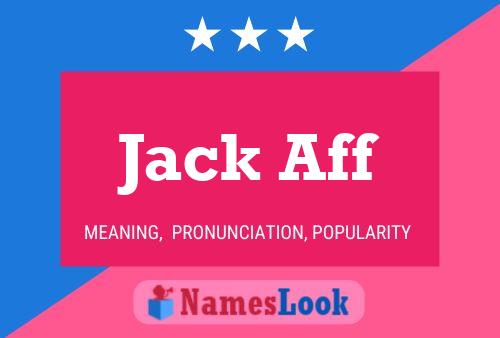 Póster del nombre Jack Aff