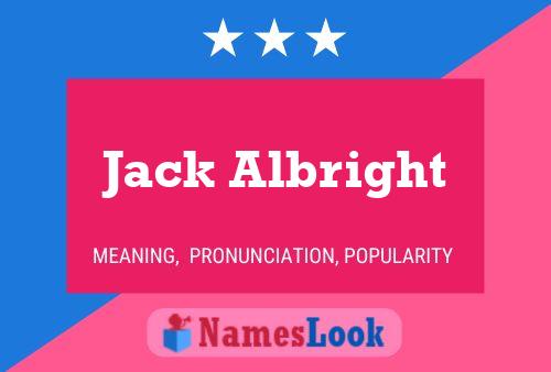 Póster del nombre Jack Albright