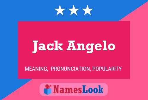 Póster del nombre Jack Angelo