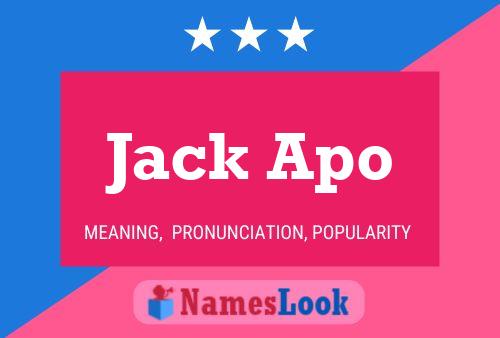 Póster del nombre Jack Apo