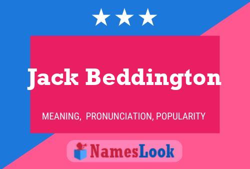 Póster del nombre Jack Beddington