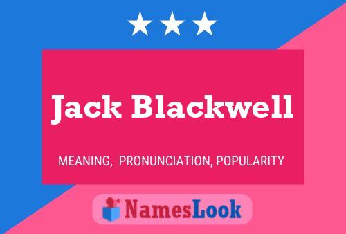 Póster del nombre Jack Blackwell