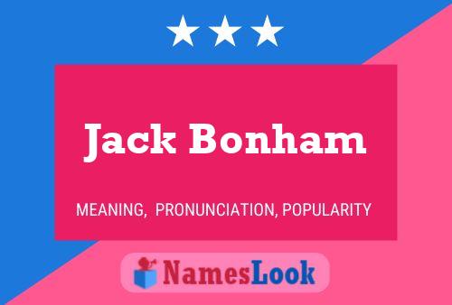 Póster del nombre Jack Bonham