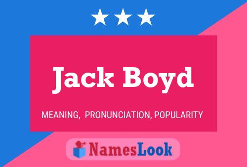 Póster del nombre Jack Boyd