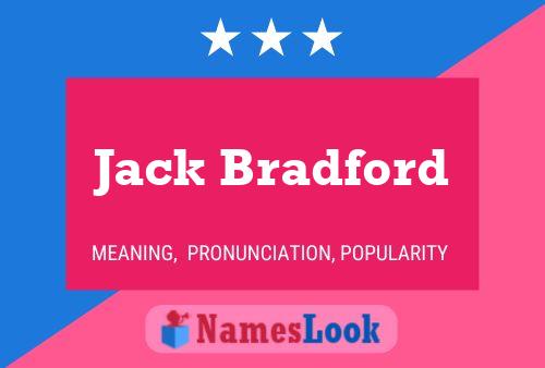 Póster del nombre Jack Bradford