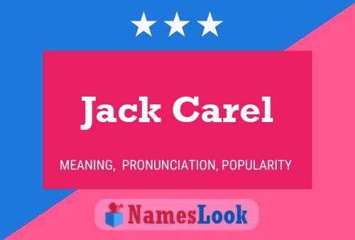 Póster del nombre Jack Carel