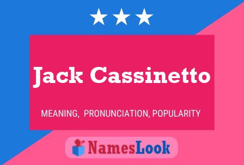 Póster del nombre Jack Cassinetto