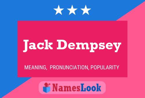 Póster del nombre Jack Dempsey