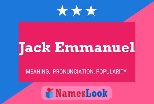 Póster del nombre Jack Emmanuel