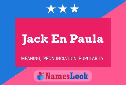 Póster del nombre Jack En Paula