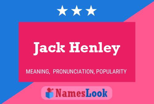 Póster del nombre Jack Henley