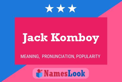 Póster del nombre Jack Komboy