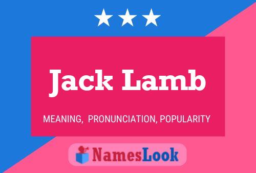 Póster del nombre Jack Lamb