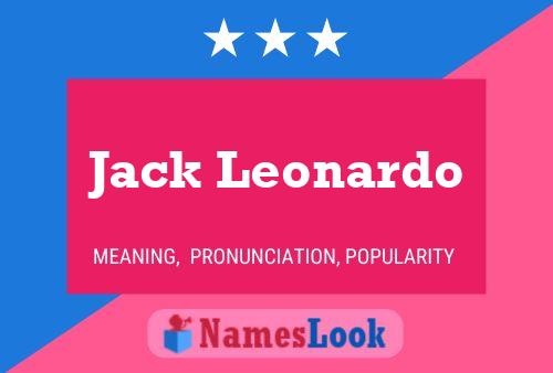 Póster del nombre Jack Leonardo