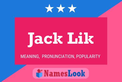 Póster del nombre Jack Lik