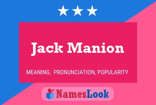 Póster del nombre Jack Manion