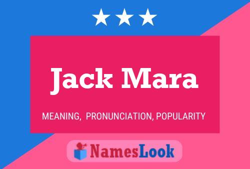 Póster del nombre Jack Mara