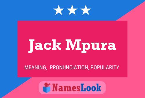 Póster del nombre Jack Mpura