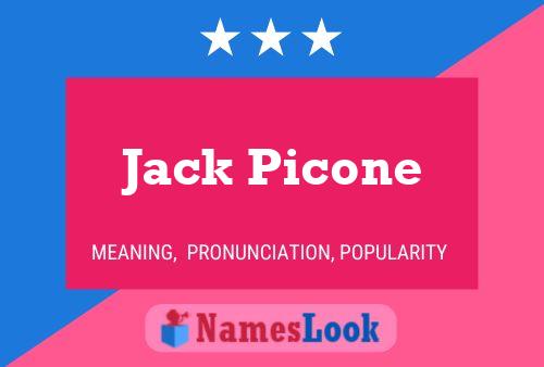 Póster del nombre Jack Picone