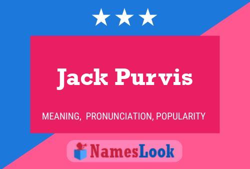 Póster del nombre Jack Purvis