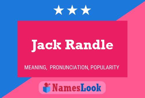 Póster del nombre Jack Randle