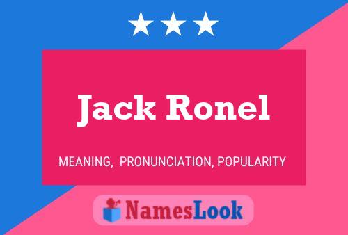 Póster del nombre Jack Ronel