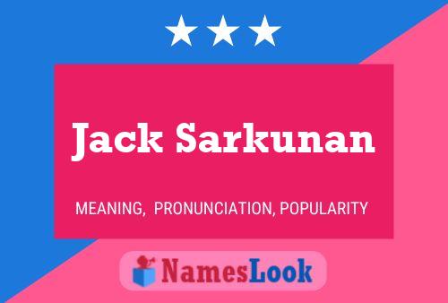 Póster del nombre Jack Sarkunan