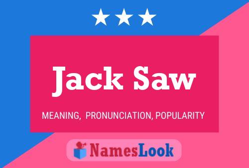 Póster del nombre Jack Saw