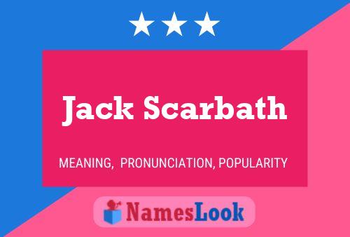 Póster del nombre Jack Scarbath