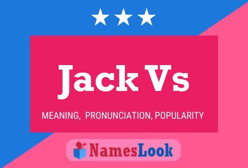 Póster del nombre Jack Vs