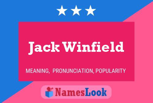 Póster del nombre Jack Winfield