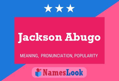 Póster del nombre Jackson Abugo