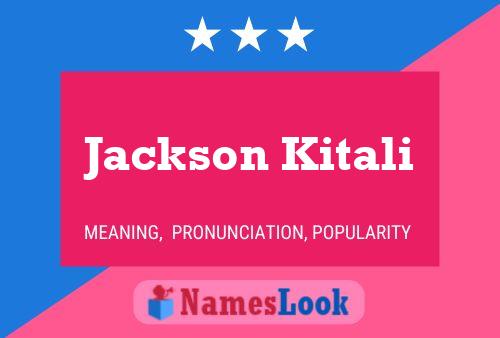 Póster del nombre Jackson Kitali