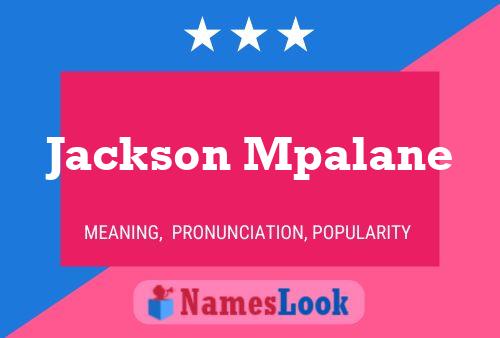 Póster del nombre Jackson Mpalane