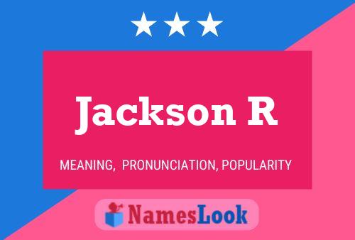 Póster del nombre Jackson R