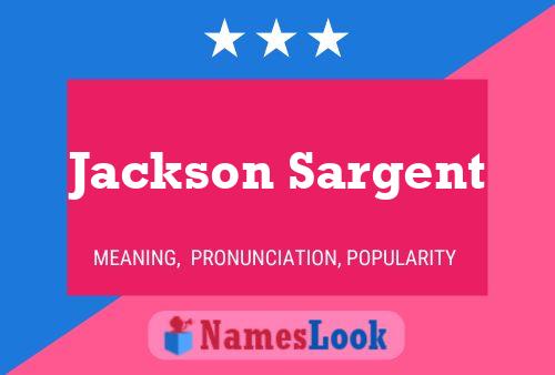 Póster del nombre Jackson Sargent