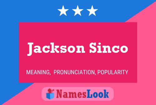 Póster del nombre Jackson Sinco