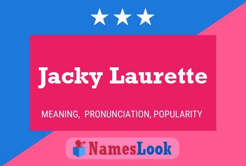 Póster del nombre Jacky Laurette