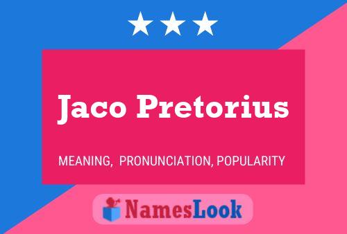 Póster del nombre Jaco Pretorius