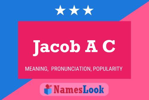 Póster del nombre Jacob A C