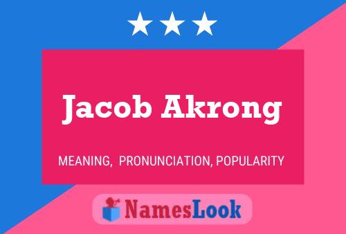 Póster del nombre Jacob Akrong