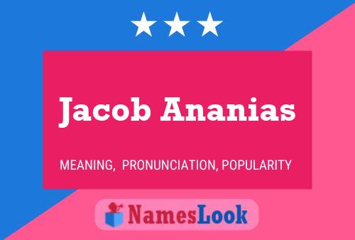 Póster del nombre Jacob Ananias