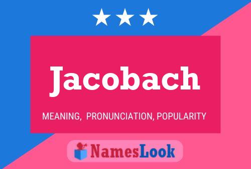 Póster del nombre Jacobach