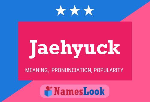 Póster del nombre Jaehyuck