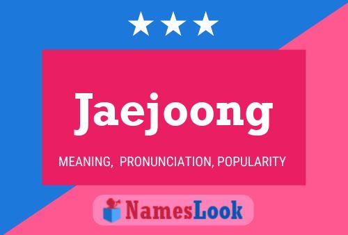 Póster del nombre Jaejoong