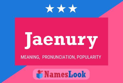 Póster del nombre Jaenury