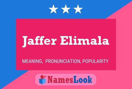 Póster del nombre Jaffer Elimala